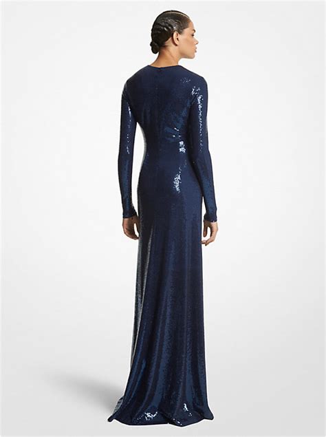 michael kors collection paillette gown|Paillette Matte Jersey Gown .